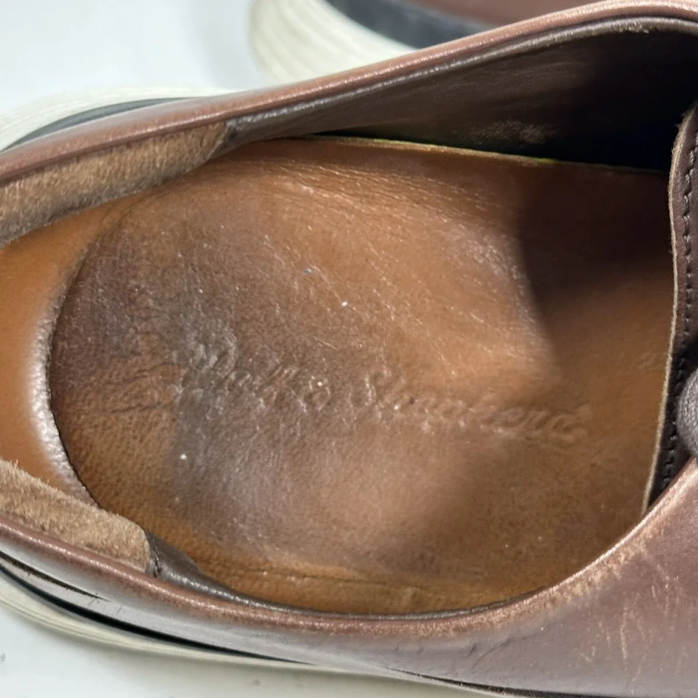 Wolf & Shepherd Mens Crossover‎ Longwing Oxfords Plain Toe Brown Leather 12M
